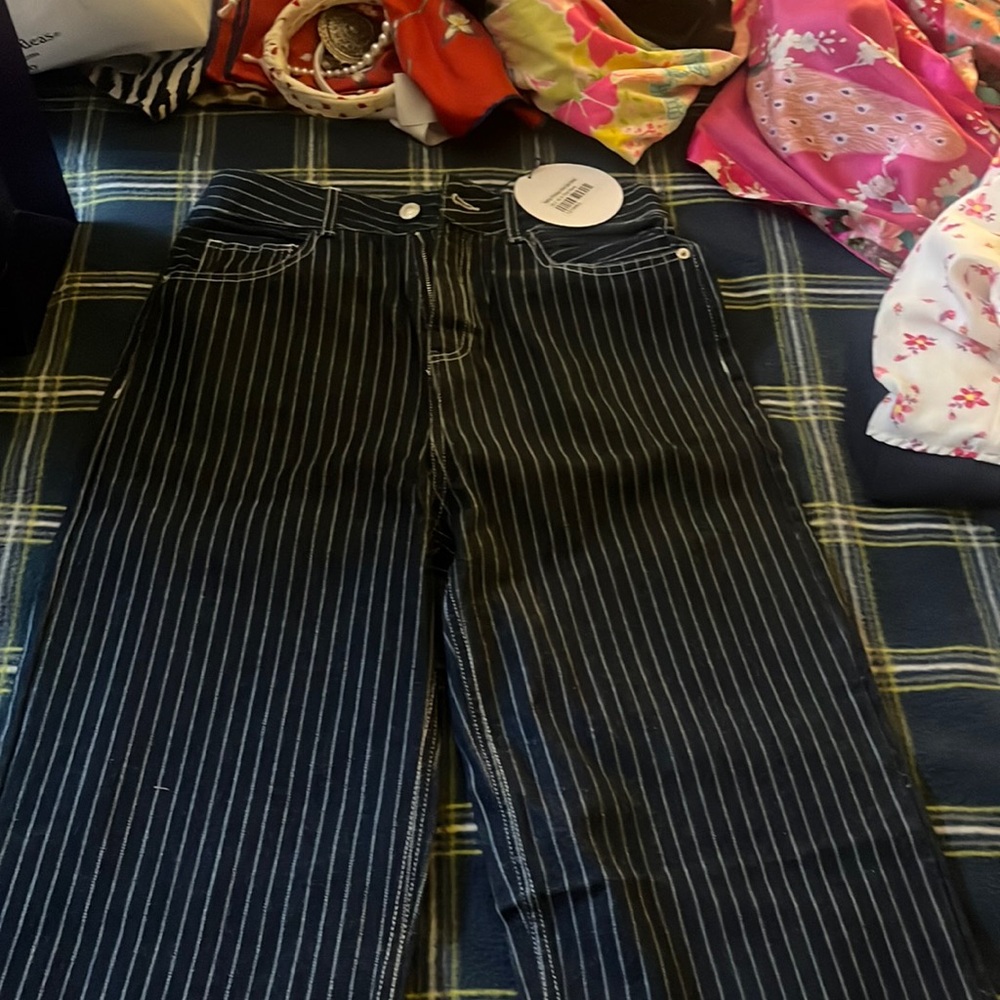Rathlyn pinstripe jeans dark denim